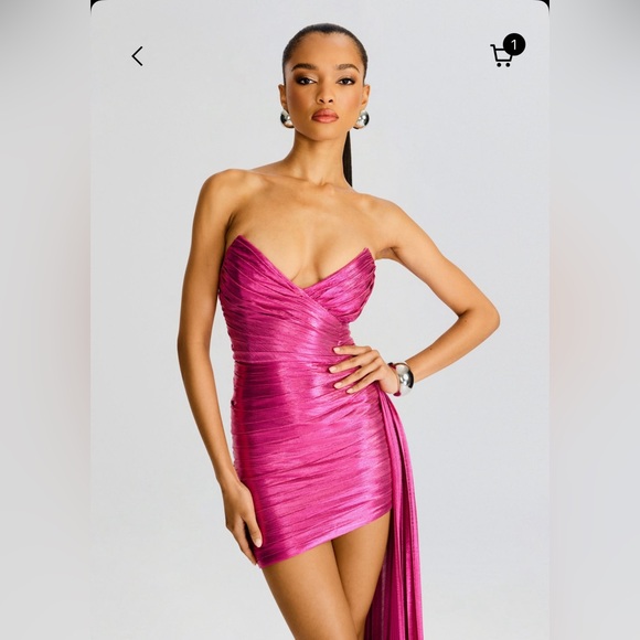 Retrofete Daniele pink dress size M - Picture 7 of 11